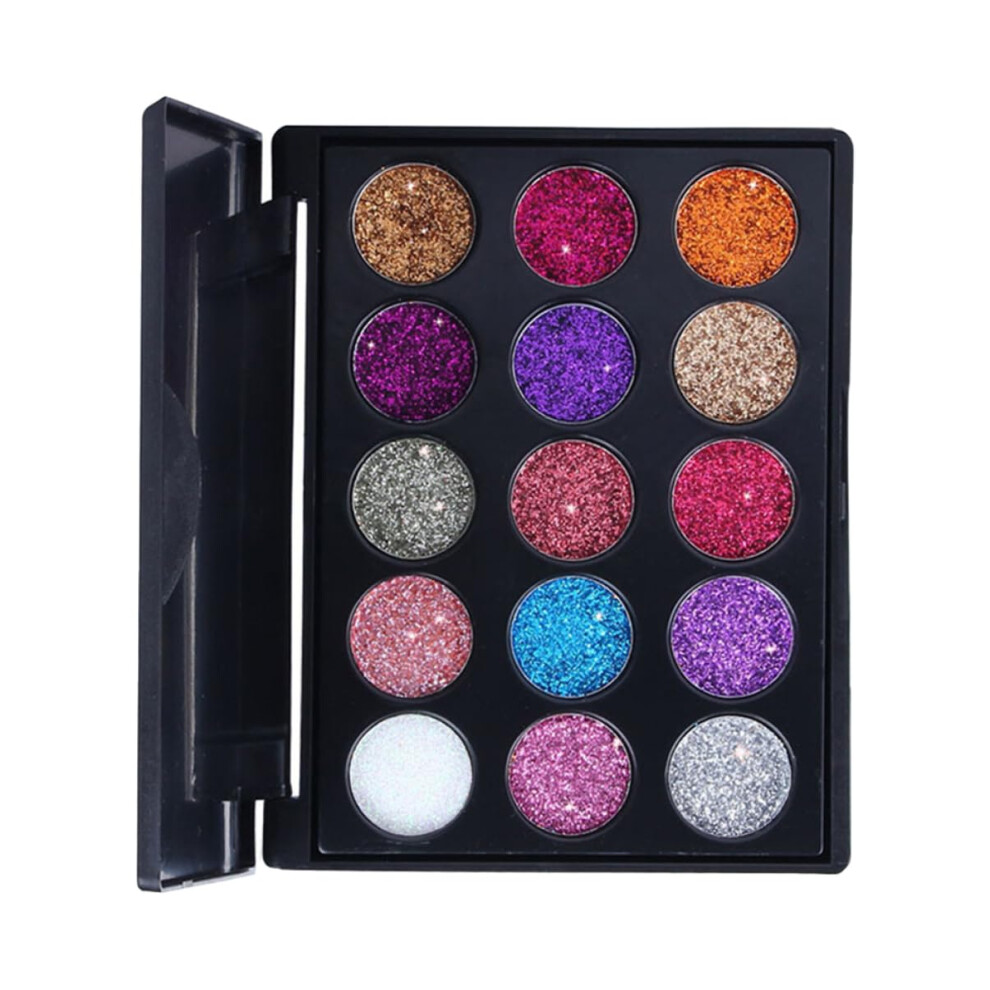 15 Color Eyeshadow Palette with Matte and Shimmer Shades,  Pigment, Neutral to Smoky Looks