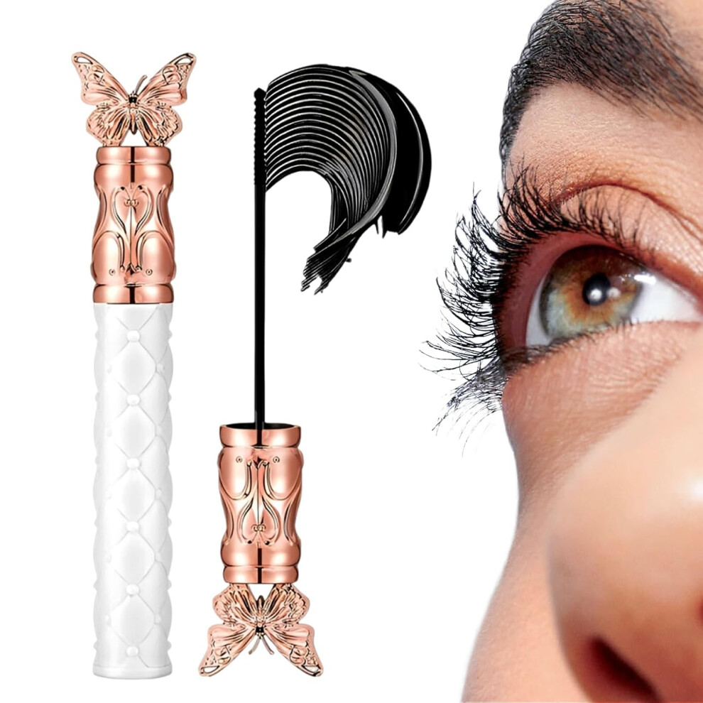 Waterproof Volumizing Mascara Black LongLasting Curl SmudgeProof SweatResistant Finish