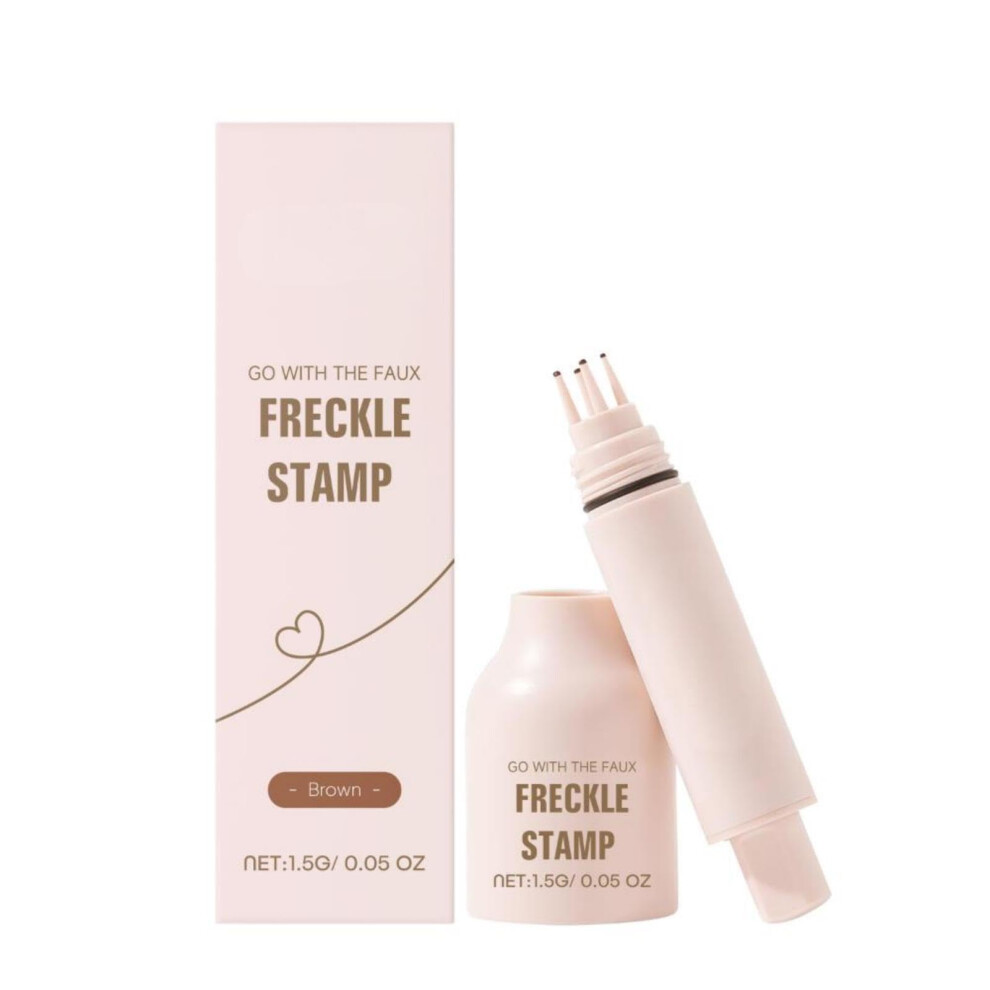 Brown Waterproof Freckle Pen With Quickdry Formula For Natural Looking Long Lasting Faux Freckles