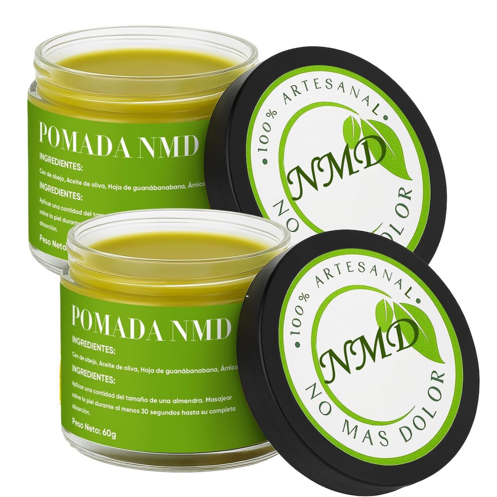 Moisturizing Cream with Olive Oil and Beeswax, Natural Herbal Formula for Muscle and Foot Care, 2pcs
