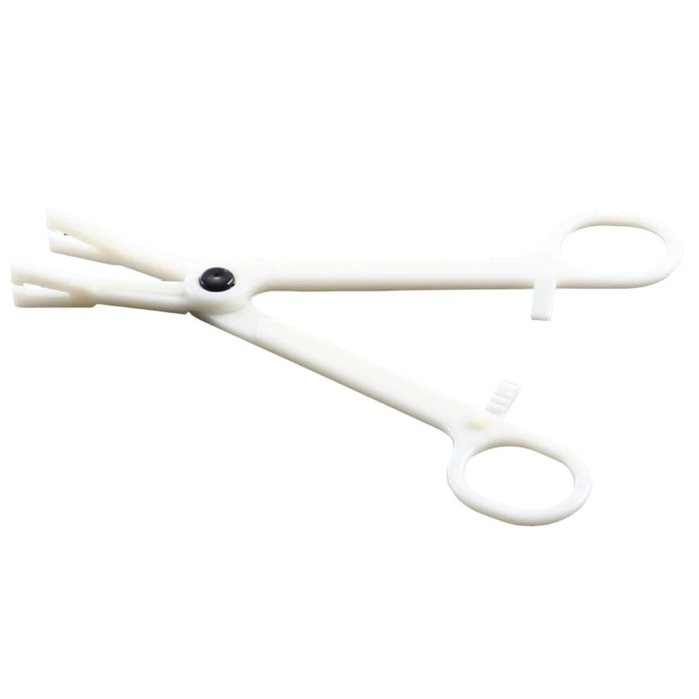 Body Piercing Clamp with Clear Acrylic Tips for Septum Ear Lip Navel Piercing Forceps