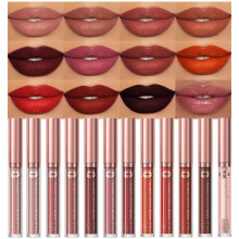 12 Colors Matte Liquid Lipstick Set with Lip Oil, Long Lasting Waterproof NonTransfer Lipstick for Women