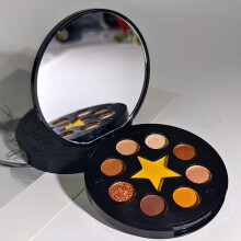 Vinyl Record Eyeshadow Palette with Pigment Matte and Shimmer Shades, Long Lasting, Blendable