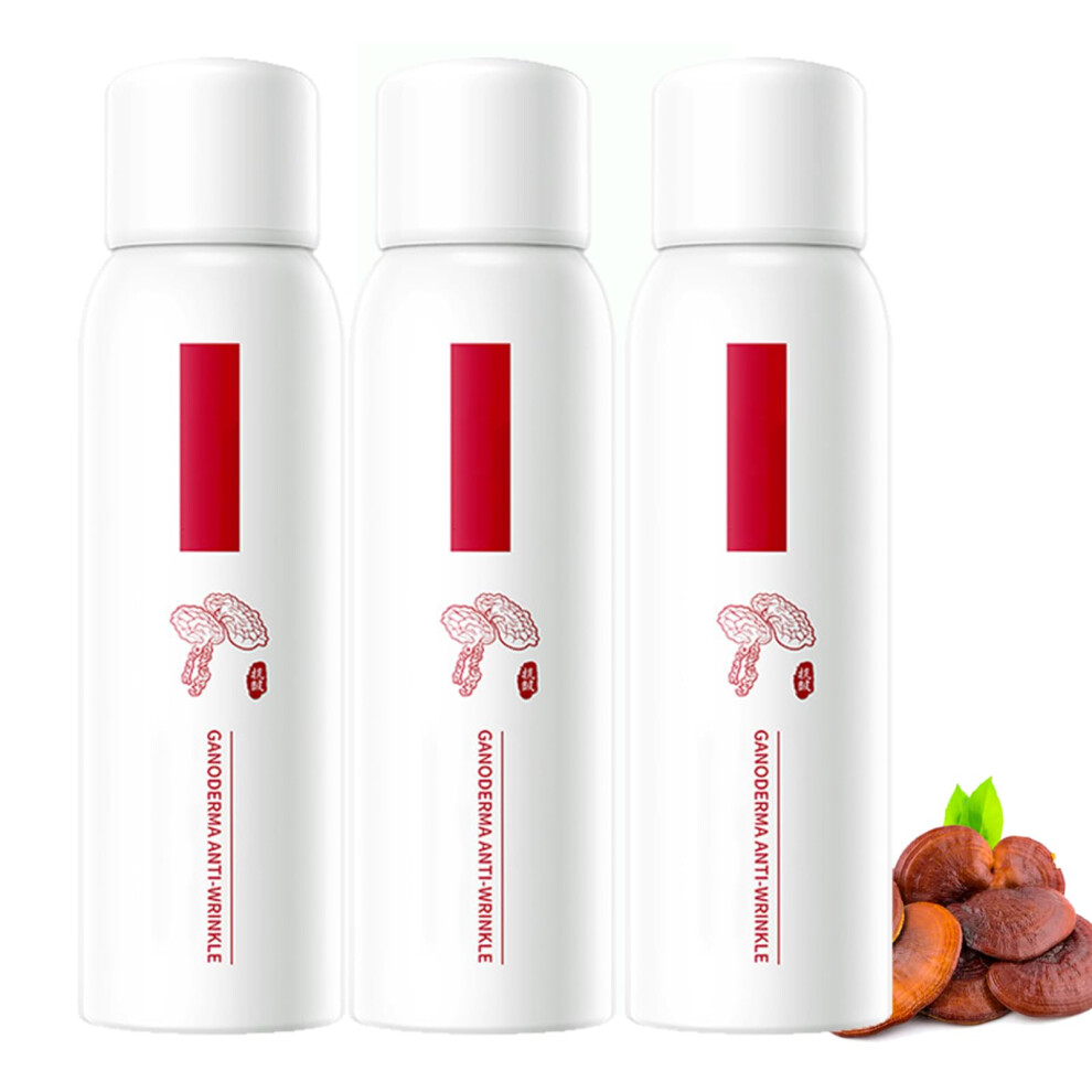 Ganoderma AntiWrinkle Face Serum and Hydrating Facial Toner Set, Deep Hydration Firming 3pcs