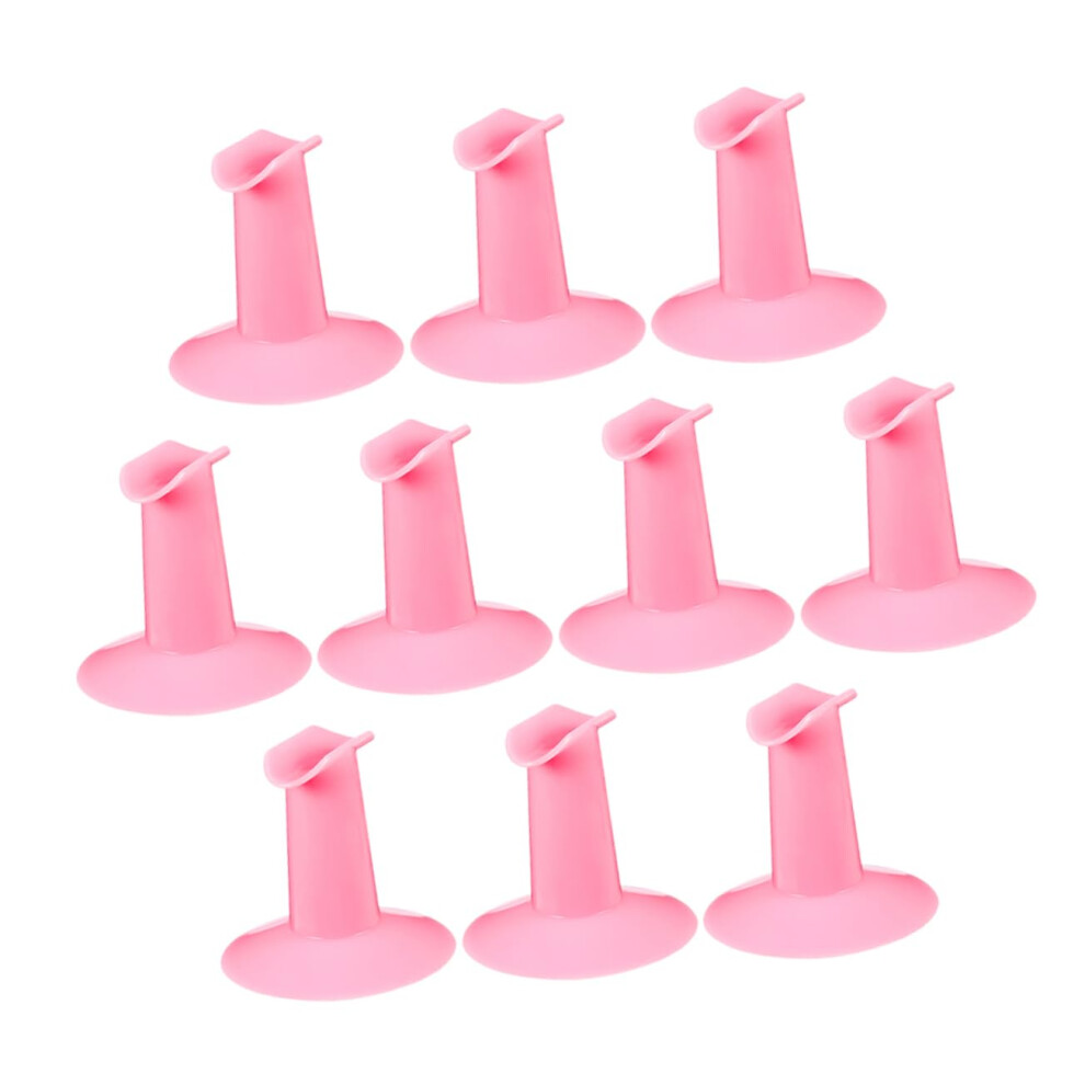 10pcs Nail Art Finger Rest Stand Ergonomic Manicure Hand Rest for Salon and Home Use