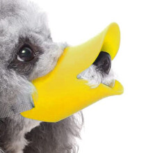 Durable Dog Muzzle With Eat-Proof Design And Mouth Protection, Featuring An Anti Bite Duck Mouth Shape And Adjustable Strap For A Customized Fit, Non