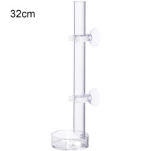 Mangiatoia per gamberetti in cristallo per acquario, paesaggio di bellezza con tubo acrilico resistente per accessori per acquario, facile da