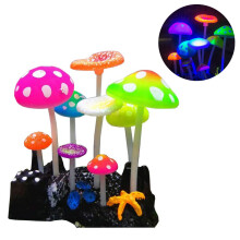 Art aquatique : Décorations lumineuses pour aquarium, ornements en corail champignon