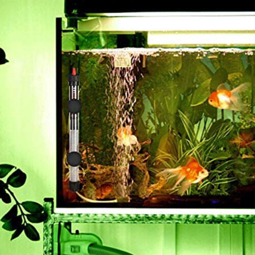 Aquecedores para aquários de água doce e salgada, com design submersível em vidro resistente a quebras e temperatura constante automática. 2