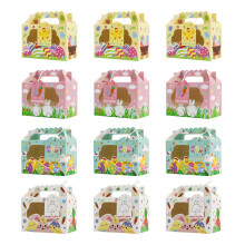 12 stuks paasfeest geschenkdozen recyclebaar papier snoep-A