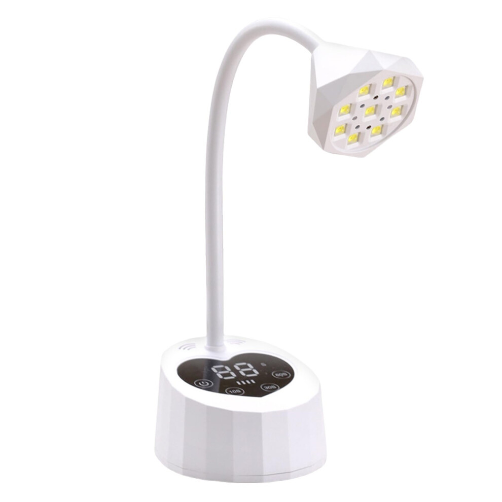 Rechargeable 27W Nail Dryer Lamp for Gel Nails with Fast Drying and HeartShaped Base