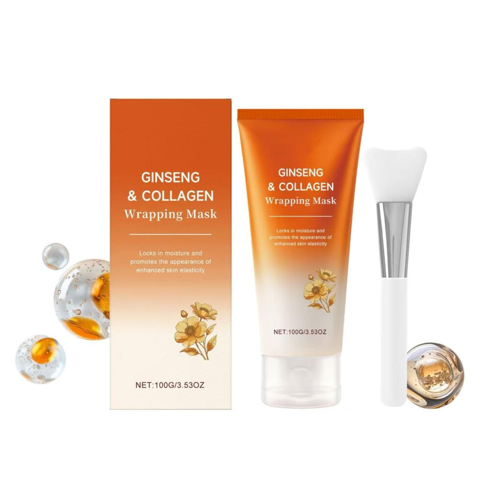 Collagen Peel Off Face Mask with Vitamin C for Deep Hydration and Brightening Sensitive Skin