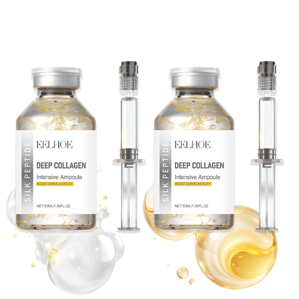Anti Aging Face Serum with Multi Peptide Complex for Lifting and Firming, Korean Collagen Care 50ml x2