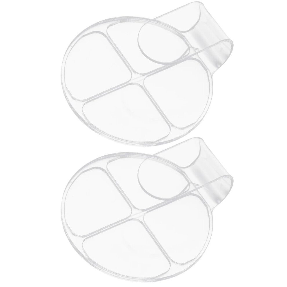 Makeup Mixing Palette Set Acrylic Transparent Foundation Tray with Spatula for Versatile Color Mixing