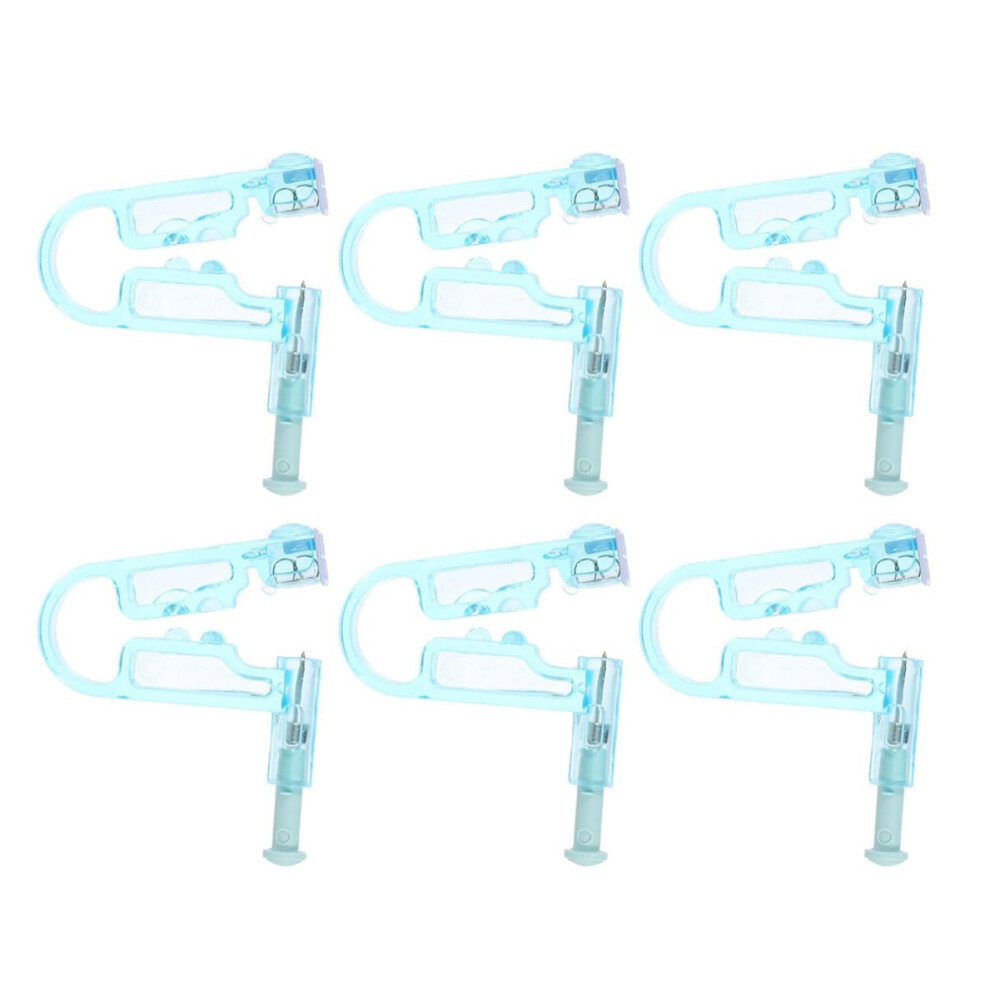 Disposable Ear Piercing Tool with 6 Ear Studs, Single Use Kit for Accurate and Safe Home or Salon Use