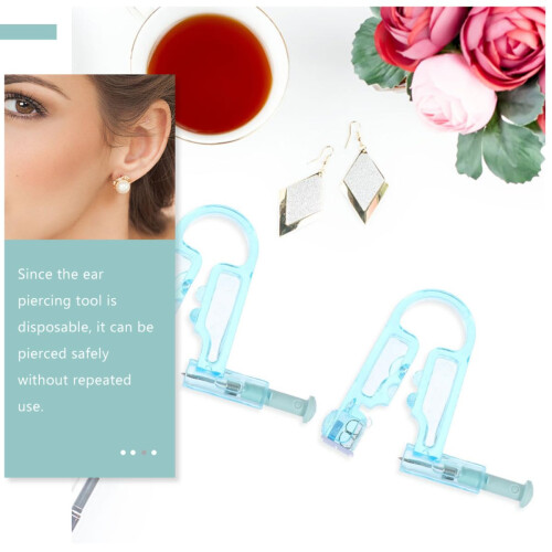 Disposable Ear Piercing Tool with 6 Ear Studs, Single Use Kit for Accurate and Safe Home or Salon Use 2