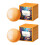 Fruit Scented Bath Bombs 2Pack with Gentle Moisturizing and Bubble Spa Effect, Orange Gift Set 1