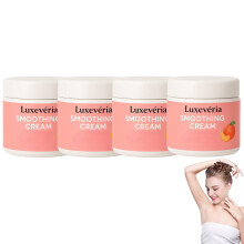 Peach Infused Hair Removal Cream Pack of 4 for Face and Body, Gentle Sensitive Skin Formula