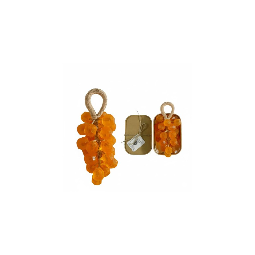 Orange Grape Cluster Soap With Rope For Gentle Skin Cleansing, Decorative Bath Bar, Fragrance