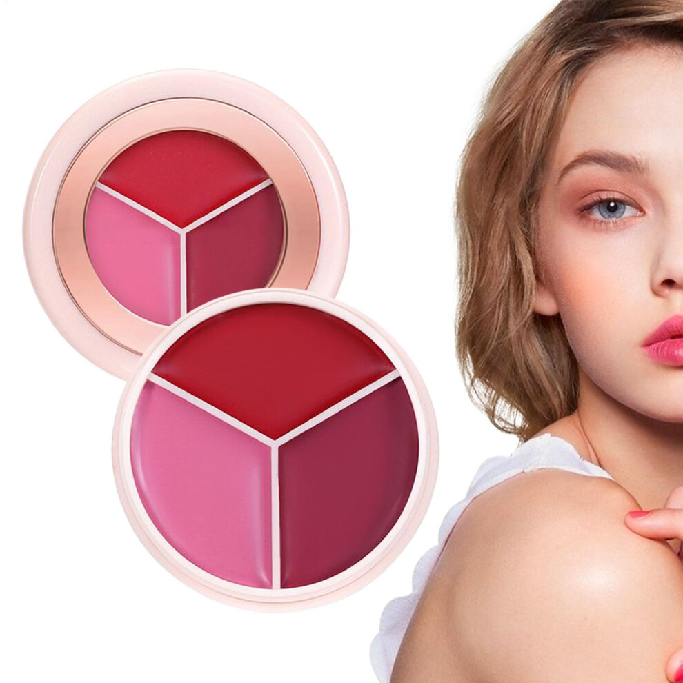 Cream Blush 3In1 Blush Eyeshadow Lip Tint Matte Waterproof Multiuse Makeup Compact