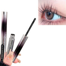 Waterproof Lengthening Mascara for Women with Silk Fiber, LongLasting Curl and Ultrafine Brush