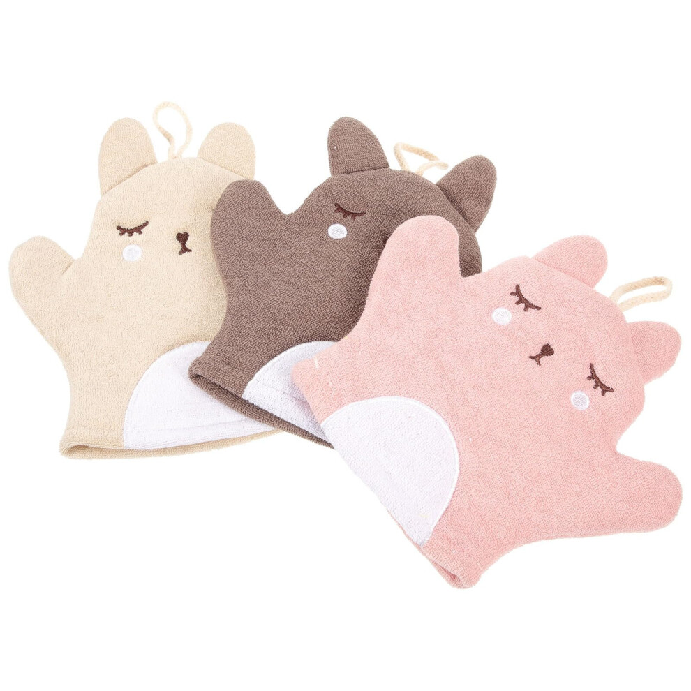Exfoliating Bath Gloves 3PCS DualSided Body Scrub Mitts for Gentle Skin Cleansing and Dead Skin Removal