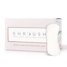 Enroush - Organic Cotton Pantyliners | Pure & Non-Toxic Free | Comfort & Freshness | Ultra-Thin & Breathable | Hypoallergenic | No