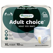 10x Adult Choice Incontinence Pants Women and Men, Adult Pull Up Nappies with Wetness Indicator, Max Absorbency, Leakage Protectio