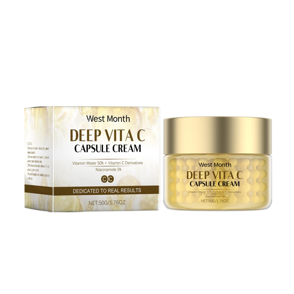 Dark Vitamin C Moisturizer With Niacinamide And Sea Buckthorn For Brightening And Spot Reduction, 50G