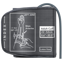 Replacement Extra Large Cuff for Omron BP Monitors 22-52CM Big Arm - Adjustable XL Blood Pressure Cuff, Includes 6 Universal Interface,