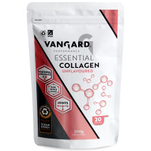 Vangard Essential Collagen Powder Unflavoured (200g - 20 Servings), Suitable for Halal Bovine Collagen to Support Skin, Hair, Nail