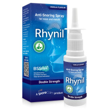 Rhynil Double Strength 35ml Anti-Snoring Spray | Fast-Acting Decongestant, Nasal and Throat Spray, Effective Sleeping Aids for Men