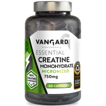 Vangard Performance Creatine Monohydrate Capsules – Micronised Creatine for Muscle Strength, Power & Training Performance, Pure, F