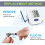 Replacement Extra Large Cuff for Omron BP Monitors 22-52CM Big Arm - Adjustable XL Blood Pressure Cuff, Includes 6 Universal Interface, 4