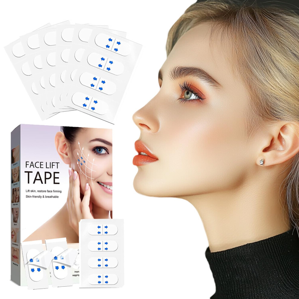 Face Lift Tape Invisible for Double Chin and Neck, Instant Lifting Under Makeup, 180pcs