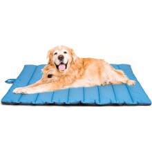 Portable Dog Bed Mat, Easy Clean Non-Slip, Durable Lightweight, Indoor Outdoor Use, for Small, Medium, and Large Dogs and Cats (110 x 68 cm Light Blue