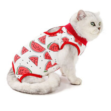 Traje de recuperación para gatos y perros, traje de recuperación de cirugía de suave tejido de algodón para bebés, para la cicatrización de
