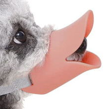 Durable Dog Muzzle With Eat-Proof Design And Mouth Protection, Featuring An Anti Bite Duck Mouth Shape And Adjustable Strap For A Customized Fit, Non