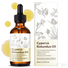 Hair Removal Oil with Cyperus Rotundus, Natural Hair Growth Inhibitor for Smooth Skin, 2.02 Fl oz