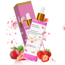 Strawberry Vanilla After Shave Oil with Hyaluronic Acid for Smooth Skin and Razor Burn Relief 90ml