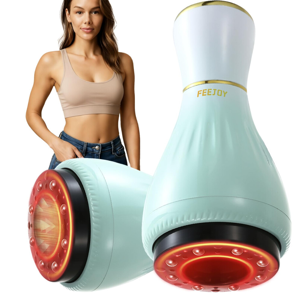 Electric Lymphatic Drainage Massager with Heat and Pulse Therapy, 12Level Cupping for Cellulite Reduction