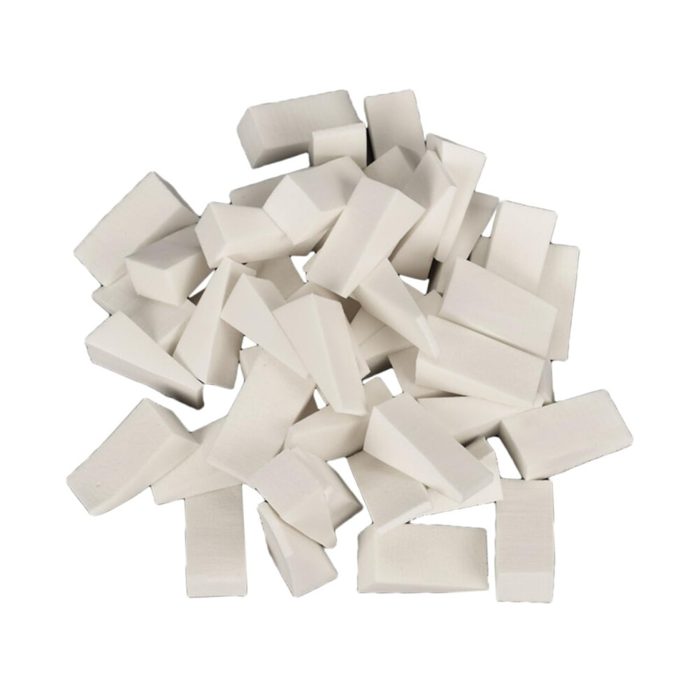 50pcs Nail Art Sponge Stamper for Beginners Gradient Blending Manicure Tool Natural Finish