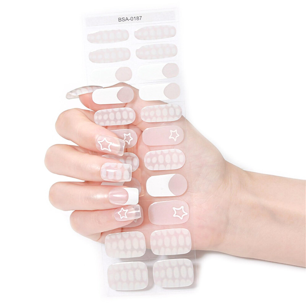 French Gel Nail Stickers SelfAdhesive Strips for DIY French Manicure with SalonQuality Finish