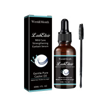 Eyelash Growth Serum with Castor Oil for Longer Thicker Lashes, Nourishing Lash Treatment 30ml
