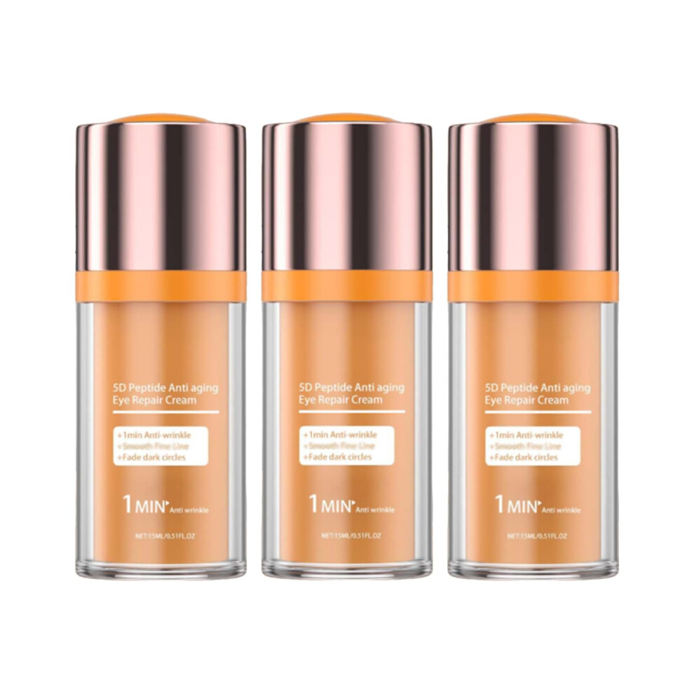 Cream/Dark Peptide Anti Aging Eye For Circles Puffiness And Wrinkles Hydrating 3Pcs