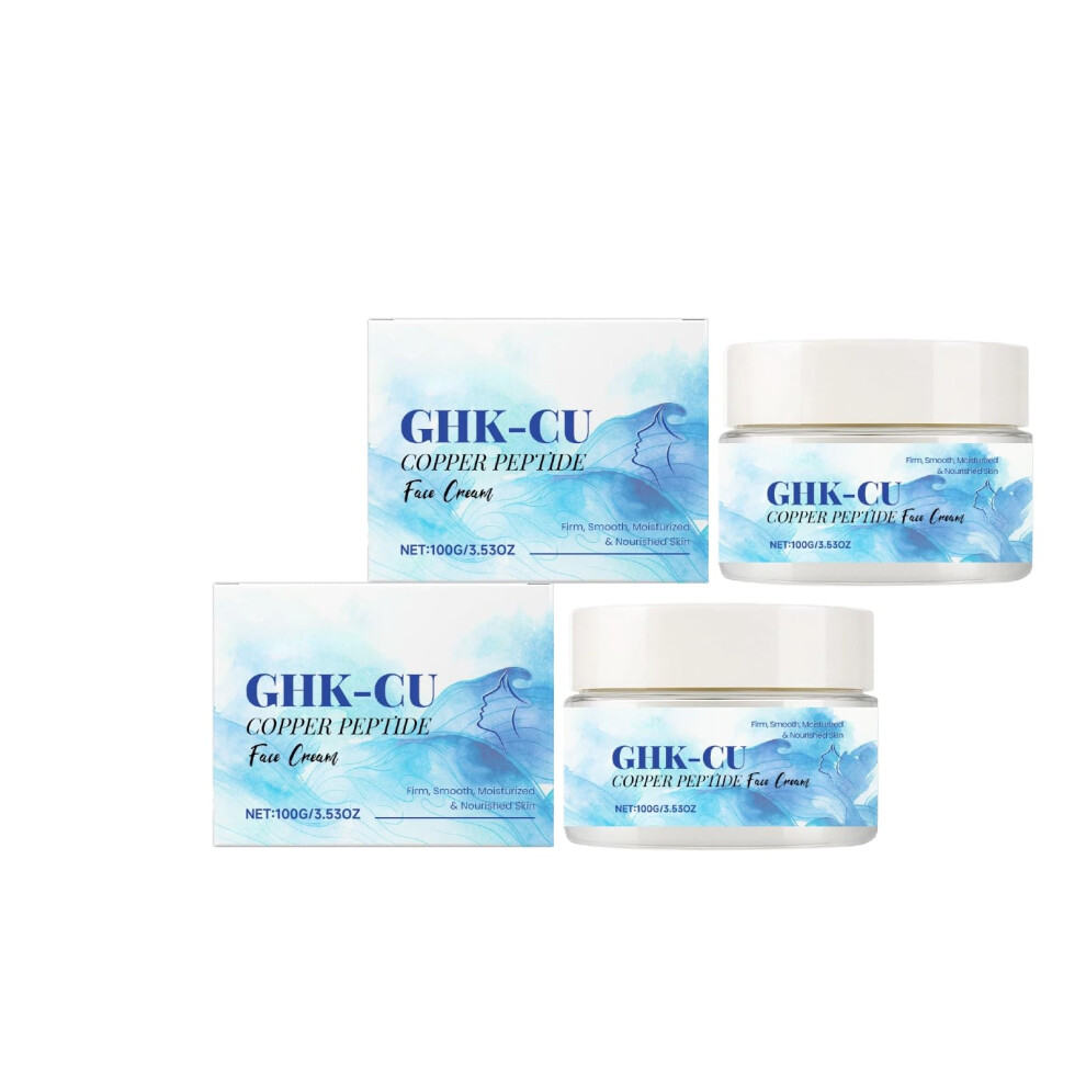 Face Moisturizer with Hyaluronic Acid and Vitamin E, Deep Hydration NonGreasy Cream (2 PCS)