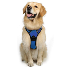 Arnés para perros grandes, chaleco antitirones con tiras reflectantes y asa de control, ajustable y cómodo para paseos más seguros.