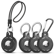 Étui en silicone pour Airtag, matériau de haute qualité, antichoc et anti-rayures, porte-clés léger compatible avec l'Apple Air Tag pour clés,