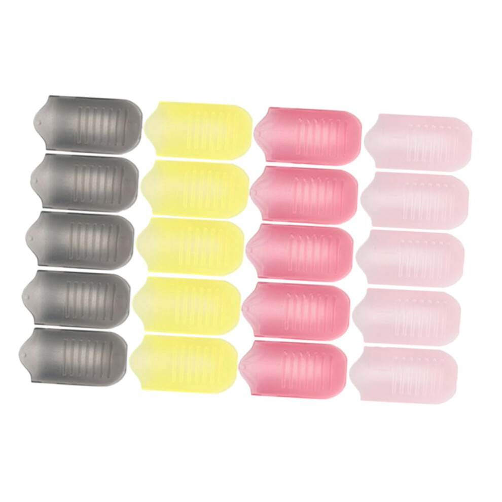 20pcs Gel Nail Polish Remover Clips Set Reusable Plastic Soak Off Clips for Manicure Care