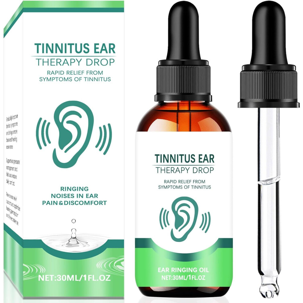 Tinnitus Relief Ear Care Drops for Ringing in Ears with Noise Reduction and Precise Dropper, 1 Pack A5